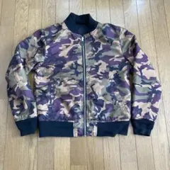 grn 迷彩 カモフラミリタリージャケット　MA1 リバーシブル