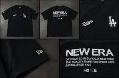 【大人気コラボ】ニューエラ ドジャース Tシャツ 黒 Mサイズ バックプリント