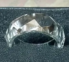 水晶 指輪くりぬき ヒマラヤ 水晶 ガネーシュヒマール産水晶 指輪