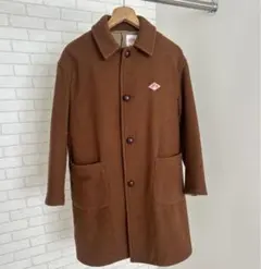 【美品】DANTON ダントン ウールモッサロングコート(牛革、ウール)