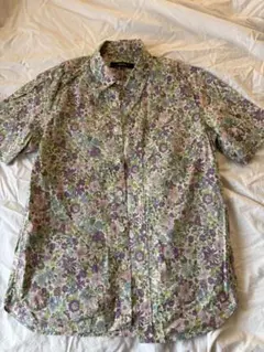COMME CA MEN 花柄 半袖シャツ Mサイズのサムネイル