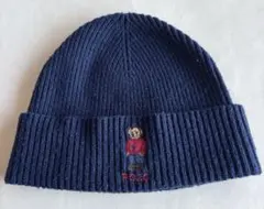 Polo Ralph Lauren ネイビー ニット帽　ポロベア