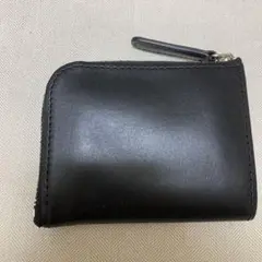 未使用品　大峽製鞄 オオバセイホウ　Lファスナー ブラックレザー 土屋鞄