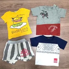 80cm 半袖 4点セット 女の子 BREEZE 半ズボン ベビー まとめ売り