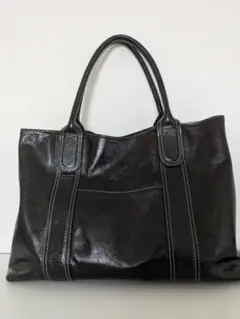 ブラックトートバッグ レザー