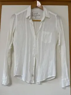 【Frank&Eileen】BARRY　長袖シャツ　リネン　XXS　ホワイト③