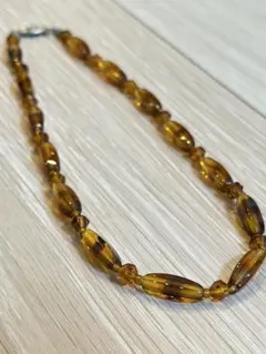 【アンティーク】鼈甲風ネックレス