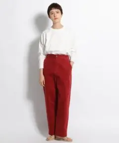 赤 パンツ レディース