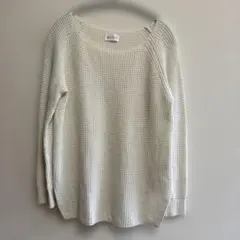 PLST プラステ セーター 羊毛 カシミヤ ワッフルニット　Mサイズ