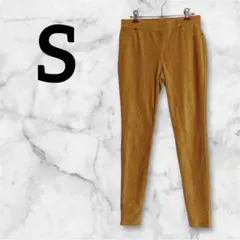 美品✨【S】コーデュロイ スリムフィットパンツ マスタード　レディース