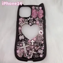 [現品のみ]iPhone14ケース パーツ埋めつくし デコ電