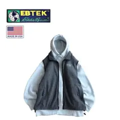 EBTEK エディーバウアー 90s USA製 フリースベスト ドローコード付き