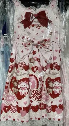 ピンクハウス　桜テディ　ロングワンピース　ソライロ ピンクハウス 桜テディ ロングワンピース ソライロ - メルカリ
