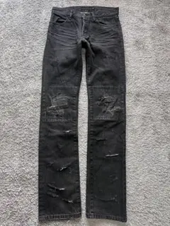 着画あり NO ID. Black coating Destroy skinny - メルカリ