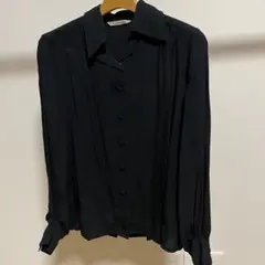 昭和レトロなChristian Dior ブラック 長袖シャツ