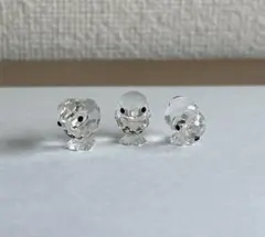 ＊Swarovski クリスタル 小鳥3羽 ヴィンテージ 置物＊