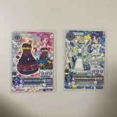アイカツ ブラックビートワンピース＆エレクトリックセットアップ 2枚セット