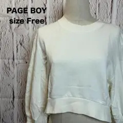 PAGE BOY　ページボーイ　カットソー　ボリュームスリーブ　クロップド丈