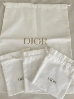ディオール　保存袋　巾着　4点セット ノベルティ