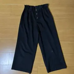GU ワイドパンツ　140 ブラック
