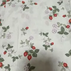 生地　　ワイルドストロベリーのようなプリント