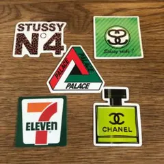 ストリートブランド ステッカー 5枚セットのサムネイル