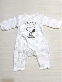 【新品】PEANUTS スヌーピー ロンパース 60-70cm 秋冬