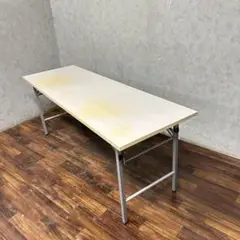 会議用 長机 テーブル W60×D180×H70cm 折りたたみ オフィス