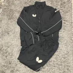 バタフライ 卓球ウォーマー上下セット 黒 Sサイズ