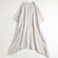 新品 ミズイロインド ⿻ アシンメトリー ポイントレース プルオーバー 