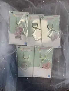 【匿名配送】mikko 一番くじ　J賞 ドリーミー⭐︎クリアチャーム 5点セット