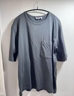 UNIQLO U エアリズムコットンリラックスフィットTシャツ L ダークグレー