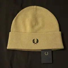 【FRED PERRY】フレッドペリー ニット帽 ビーニー ベージュ