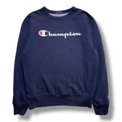 F1235　【即購入OK】　champion　トレーナー　サイズL　ネイビー