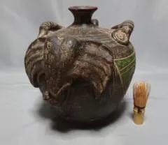 【唐三彩】三彩鍑（ふく・獣足三脚噐) 唐三彩】三彩鍑（ふく・獣足三脚噐) - メルカリ