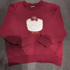 petit main ケーキ刺繍 トレーナー