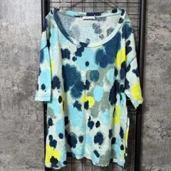 シーバイクロエ SEE BY CHLOE チュニック 麻 40 水色 L