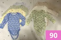 【7点セット】ベビー肌着 ロンパース　長袖　90 ユニクロ