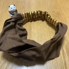 着物で作った、手作りクロスヘアバンド