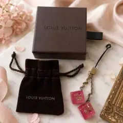 LOUIS VUITTON サイコロ ストラップ ピンク 箱・保存袋付 - メルカリ