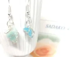 アンダラクリスタル　ピアス　レア♡　ライトブルーオパール　2g