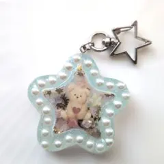 ベーやん様　くまちゃん　ドライフラワー　チャーム　キーホルダー くまちゃん ドライフラワー チャーム キーホルダー - メルカリ