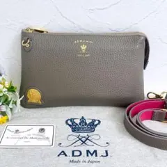 【美品】ADMJ ショルダーバッグ ウォレット 2way ベージュ レザー ① 2025年最新】admj ショルダーの人気アイテム - メルカリ