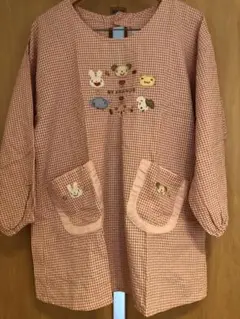 保育士　エプロン　スモック　どうぶつ