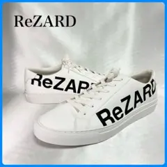 【未使用品】ReZARD ビッグロゴレザースニーカー ホワイト 44サイズ 白