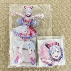 夢限大みゅーたいぷ 峰月律 ブロマイド アクリルスタンド 缶バッジ