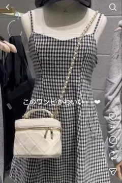 ツイードキャミソールワンピース