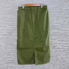 ショコラフィネローブ タイトスカート カーキ M 新品　タグ付き