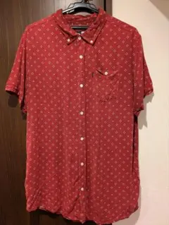 Rip Curl 半袖シャツ レッド 総柄 XLのサムネイル