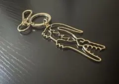 ラコステ　シンプル　ゴールド　キーホルダー